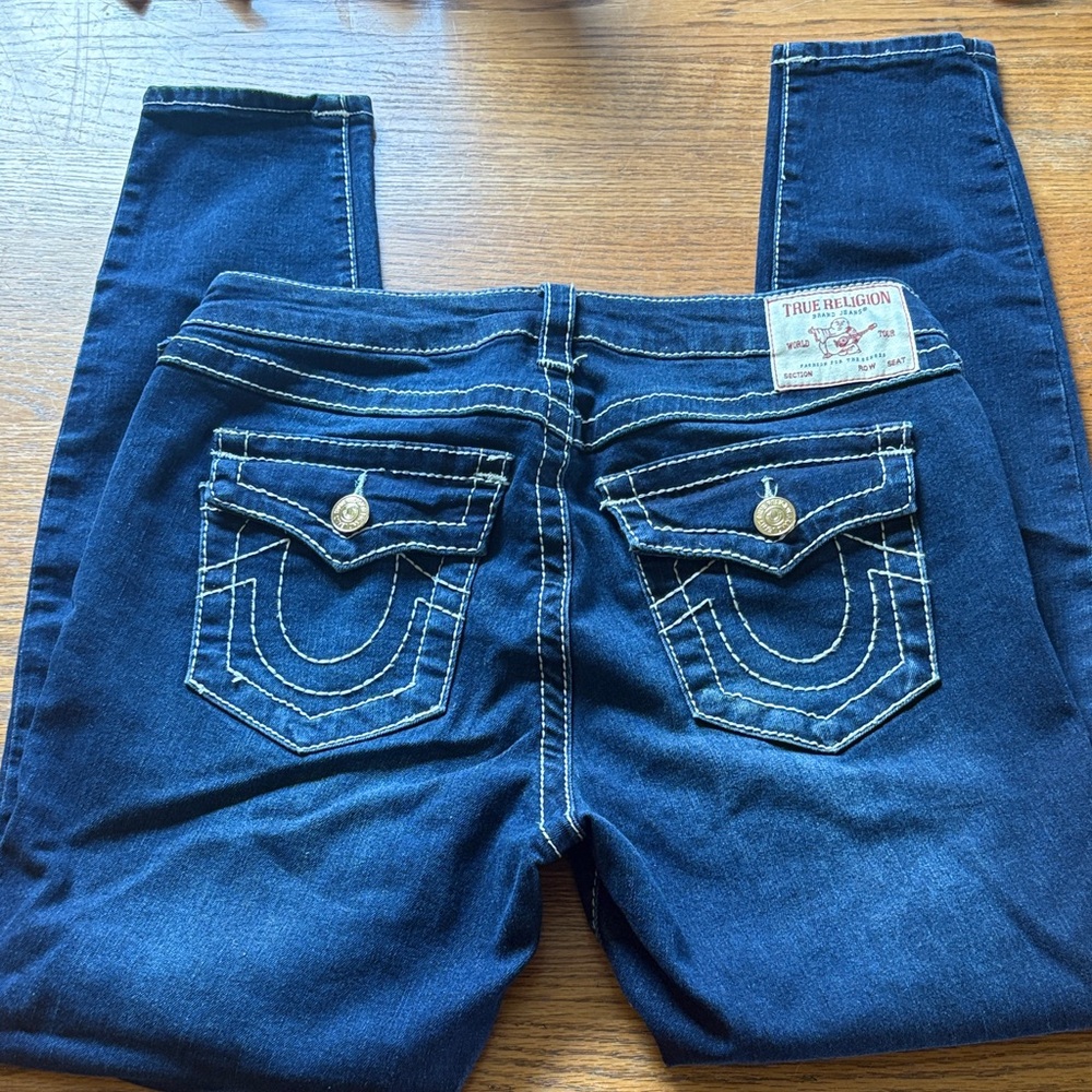 True Religion Women's Dark Blue Skinny Jeans
